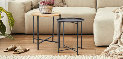 Stoliki metalowe czarne