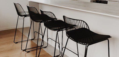 hokery metalowe czarne