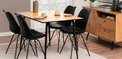 Krzesła z tworzywa czarne