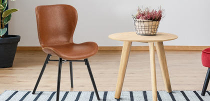 Krzesła tapicerowane brązowe