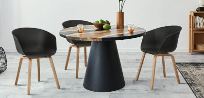 Krzesła nowoczesne czarne