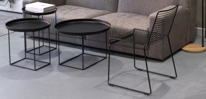 Krzesła industrialne czarne