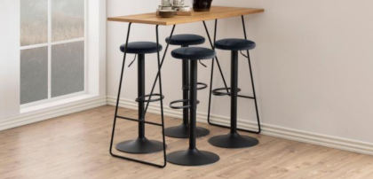 hokery tapicerowane obrotowe