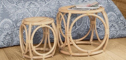 Stoliki okrągłe retro