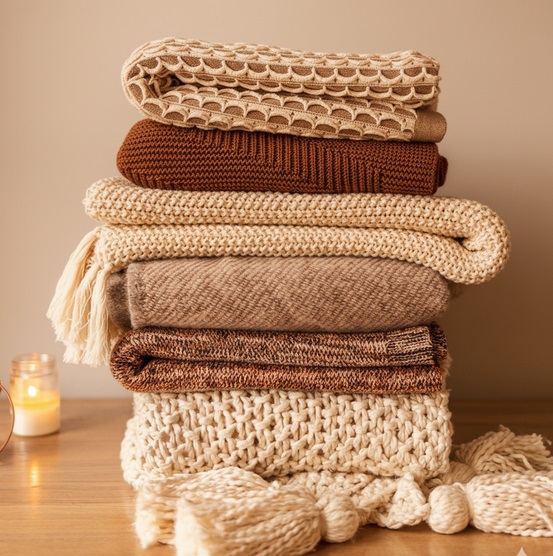 Koce i pledy na chłodne wieczory