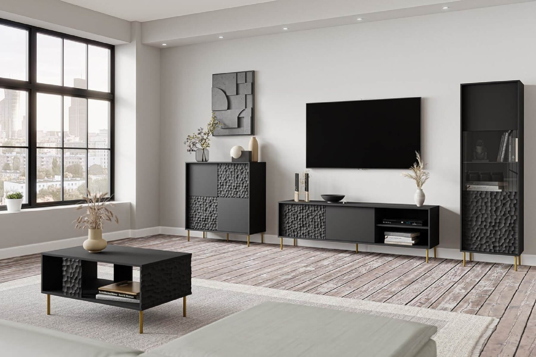 Aranżacja salonu - kolekcja mebli Afir