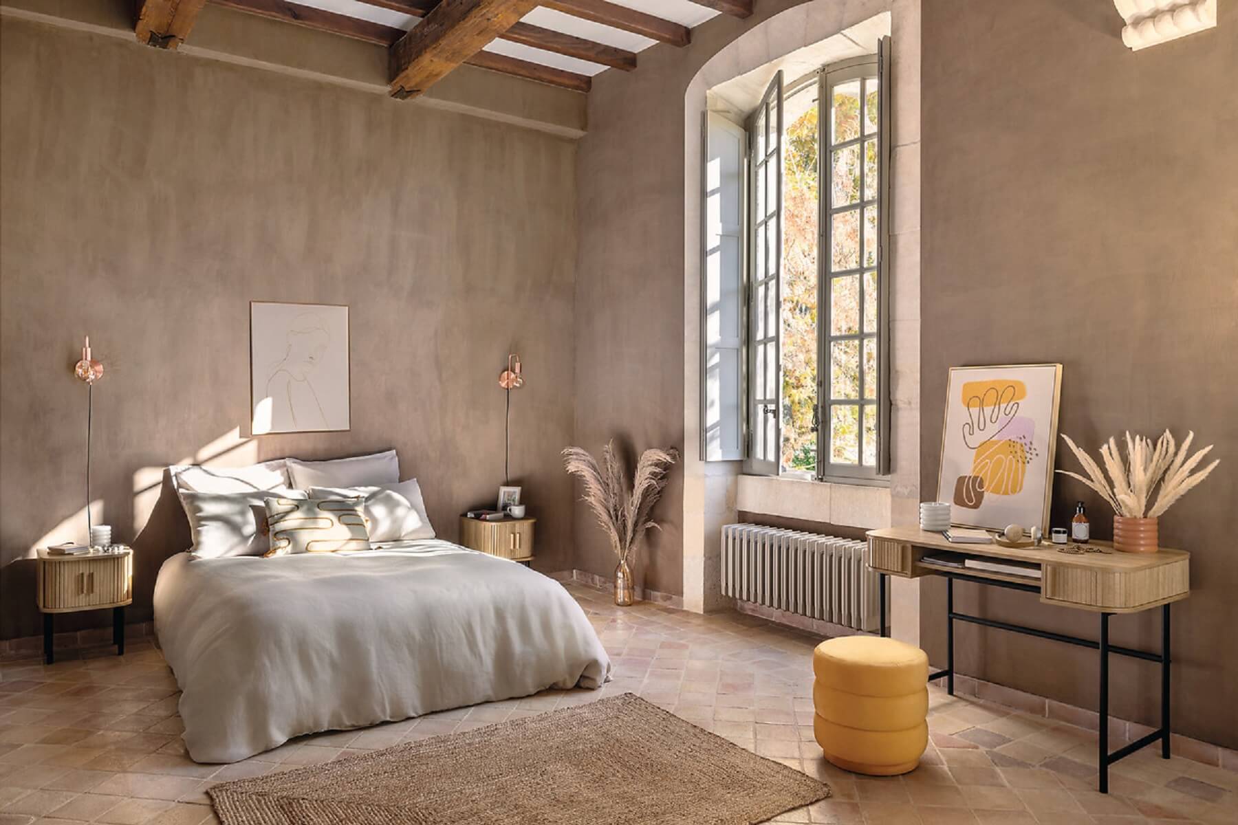 Aranżacja sypialni - kolekcja mebli Colva