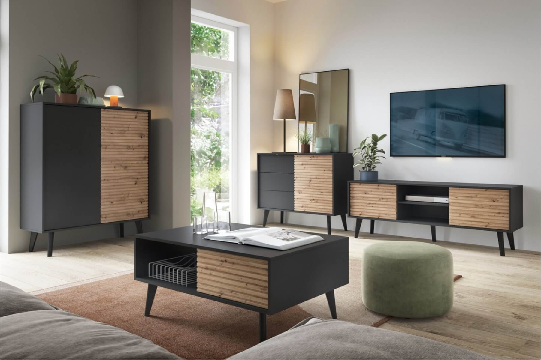 Aranżacja salonu - kolekcja mebli Tanga