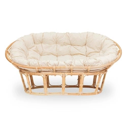 Sofa Mamasan rattan naturalny
