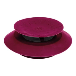 Korek do zlewu silikonowy różowy Intesi okrągły do kuchni elastyczny odporny na zabrudzenia