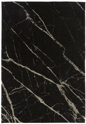 Dywan do salonu Pietra Black 160x230 glamour wełniany łatwy w czyszczeniu Stone Collection