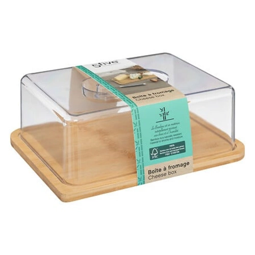 Pojemnik do przechowywania serów bambus