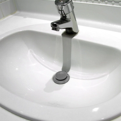 Korek do zlewu silikonowy różowy Intesi okrągły do kuchni elastyczny odporny na zabrudzenia