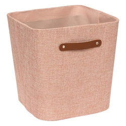 Pudełko materiałowe Ronda 31x31 różowe do regału i garderoby z uchwytem 5five simply smart