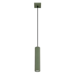 Lampa wisząca KARBON 1 zielony oliwkowy