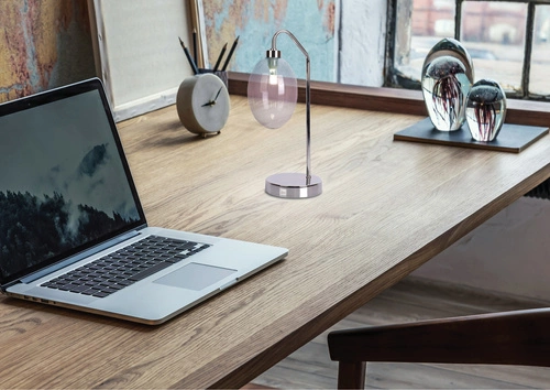 Lampa Stołowa Lukka Metalizowane Szkło