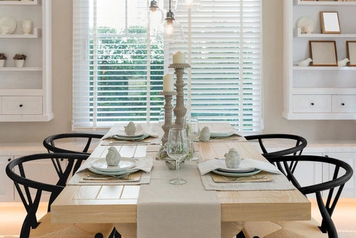 Krzesło drewniane Wicker do jadalni boho z podłokietnikami inspirowane Wishbone czarne