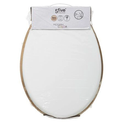 Deska sedesowa wolnoopadająca Modern biała z duroplastu do toalety nowoczesna