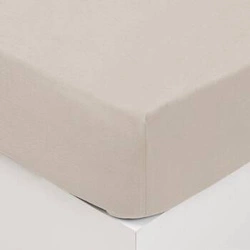 Atmosphera prześcieradło bawełniane z gumką 160x190 do sypialni szare eleganckie