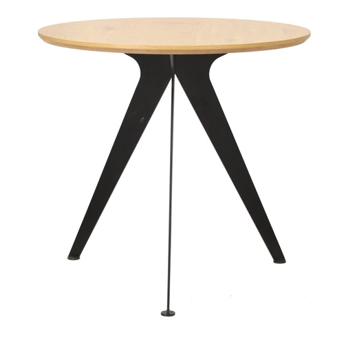 Stół Lofty Round 80 czarny/naturalny Outlet