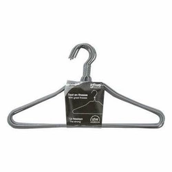 5five simply smart zestaw 10 metalowych wieszaków na ubrania do szafy szary nowoczesny