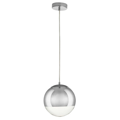 Lampa wisząca kula szklana chromowana FLASH S Step into Design do salonu i nad wyspę