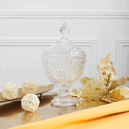 Szklana bomboniera Diamond 31cm