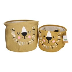 Zestaw 2 koszy Lew z tkaniny