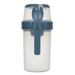 Lunch box z 3 przegródkami niebieski