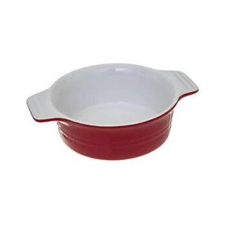 Okrągłe naczynie ceramiczne do zapiekania czerwone 13,4 cm 5five simply smart nowoczesne