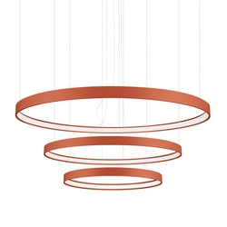 Żyrandol RIO 3 55/78/110 ochra czerwona LED 3000K