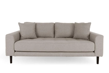 Sofa Lido 2,5 beżowa ciemna/ nogi czarne