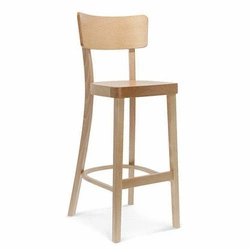 Hoker z oparciem Solid FAMEG personalizowany dębowy skórzany nowoczesny do kuchni 75 cm