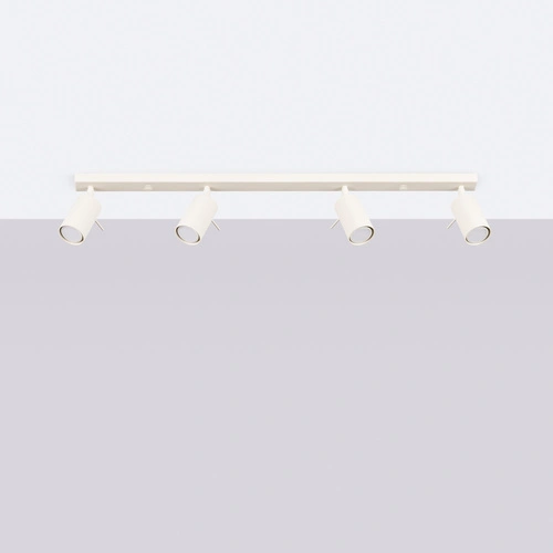 Plafon sufitowy RING 4L beżowy nowoczesny do salonu i sypialni ruchomy SOLLUX