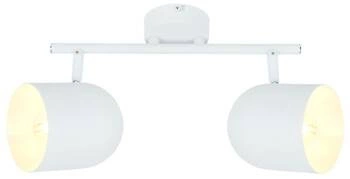 Nowoczesna biała lampa sufitowa Azuro z ruchomymi kloszami do salonu i kuchni 38 cm