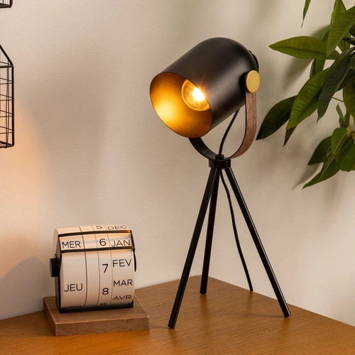 Lampka Bil stojąca na statywie czarna