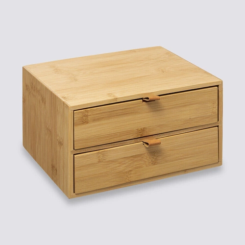 Szkatułka bambusowa z 2 szufladami