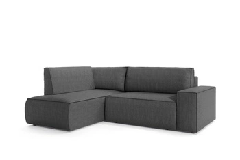 Narożnik Molde L lewy sztruks szary       ciemny Poso 60