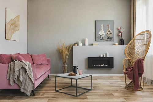 Stolik kawowy Pony 50x50 marmurowy biały z czarną metalową podstawą glamour do salonu