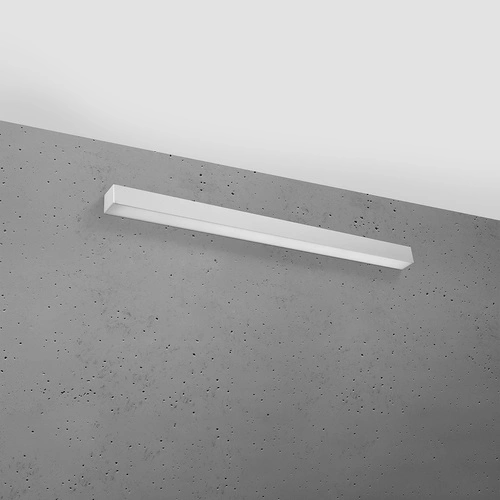 Kinkiet ścienny LED Pinne 90 cm szary nowoczesny do salonu sypialni i korytarza Thoro