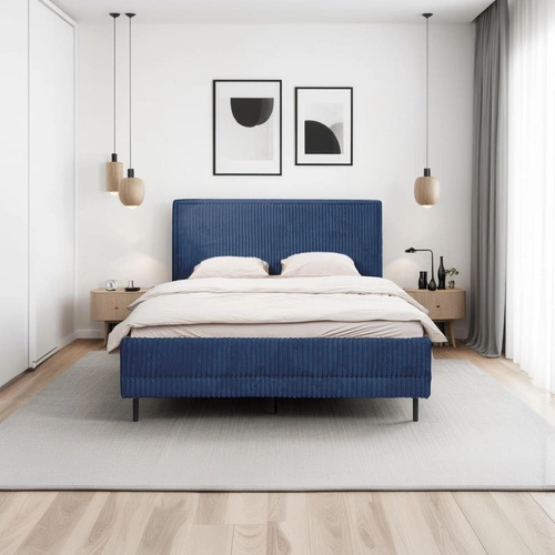 Łóżko Foggy 160x200cm granatowe Ambience 12 GR3