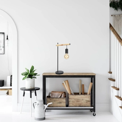 Lampa stołowa Izzy lampa gabinetowa 1x60W E27 czarny