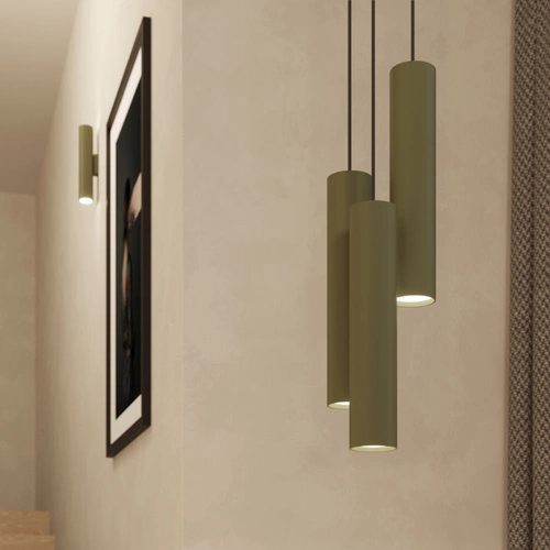 Lampa wisząca LAGOS 3P zielona oliwka