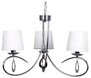 Lampa wisząca Arnika 3x40W E14 chrom / biały