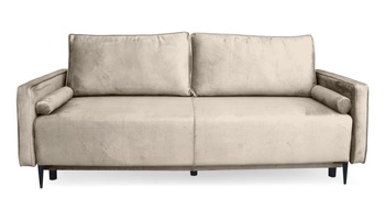 Sofa rozkładana 3 osobowa Arosa beżowa z funkcją spania i pojemnikiem do salonu