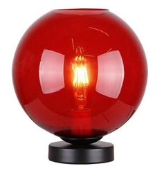 Lampa stołowa GLOBE 1x60W E27 czerwony