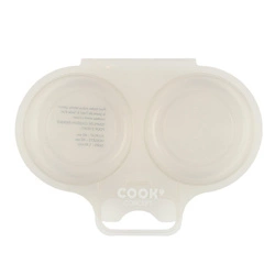 Pojemnik do gotowania jajek w mikrofalówce biały