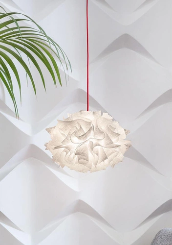 Lampa wisząca kula Veli Mini biała nowoczesna LED do salonu i jadalni SLAMP