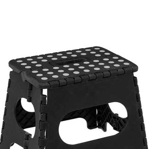 Stołek plastikowy składany 22 cm czarny 5five simply smart do kuchni i łazienki