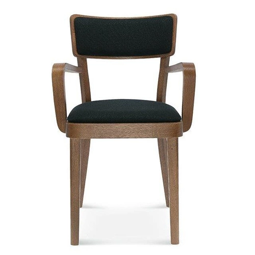 Krzesło do jadalni drewniane tapicerowane z podłokietnikami Fameg Solid personalizowane
